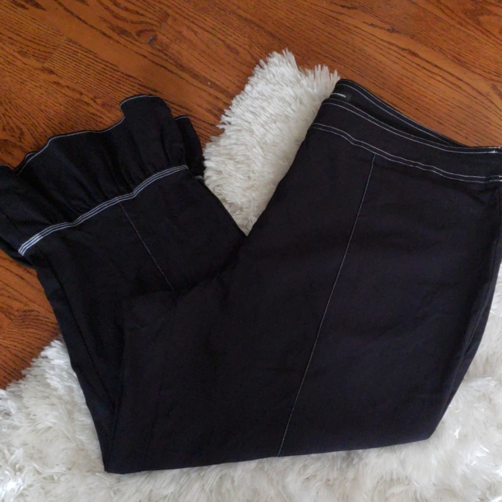 I.N.C. Plus Size Contrast-Stitch Bell-Hem  - Picture 2 of 8